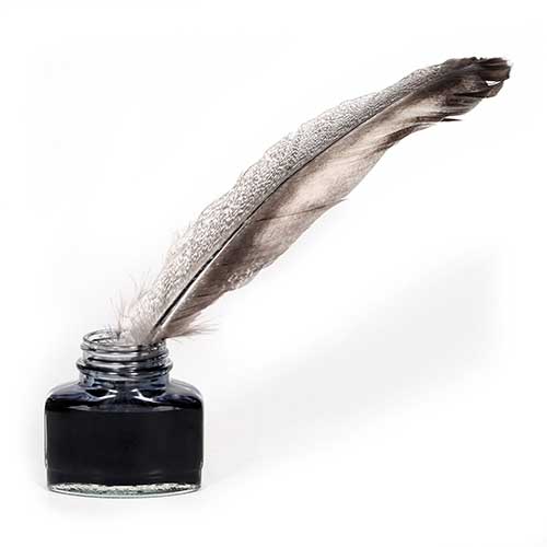 Quill and ink